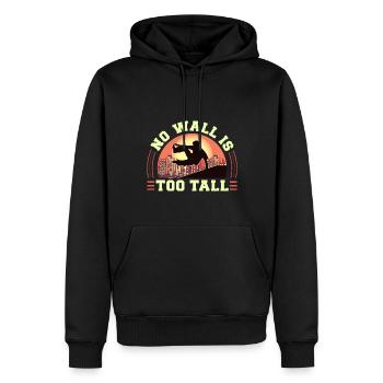 Parkour Freerunning Traceur - Männer Premium Bio Hoodie - Schwarz - Vorne - Nico (187cm)