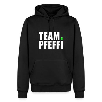 Pfefferminz Likör Pfeffi Vatertag Sauf - Männer Premium Bio Hoodie - Schwarz - Vorne - Nico (187cm)