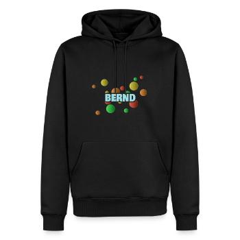 Fosse à balles Bernd - Sweat à capuche Premium bio Homme - noir - Devant - Nico (187cm)