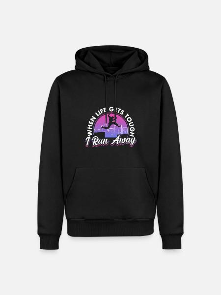Parkour Freerunning Traceur - Männer Premium Bio Hoodie - Schwarz