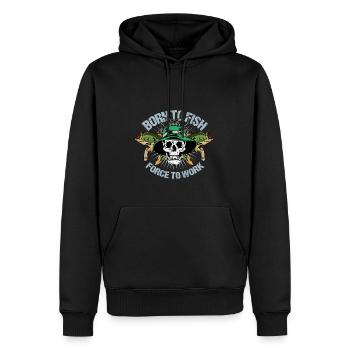 Contrainte de travailler Custom Inspector Gi - Sweat à capuche Premium bio Homme - noir - Devant - Nico (187cm)