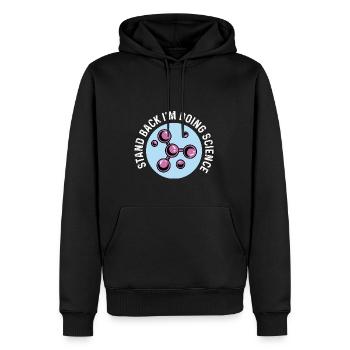 Je fais un cadeau d’étudiant en biologie scientifique - Sweat à capuche Premium bio Homme - noir - Devant - Nico (187cm)