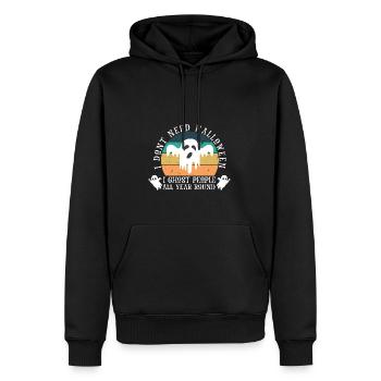 Grusel Halloweenspruch Spruch Halloween - Männer Premium Bio Hoodie - Schwarz - Vorne - Nico (187cm)
