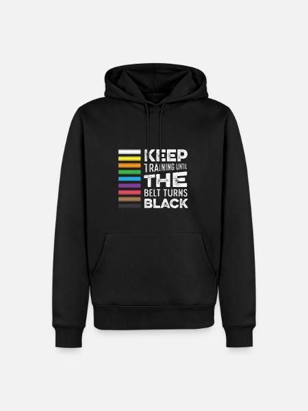 Keep training Black Belt Poison - Men’s Premium Organic Hoodie - black