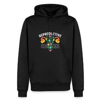 Décisions reproductives Si Gyn poison - Sweat à capuche Premium bio Homme - noir - Devant - Nico (187cm)
