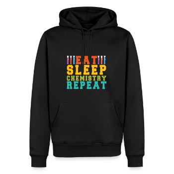 Chemie Lehrer Wissenschaftler Chemieker - Männer Premium Bio Hoodie - Schwarz - Vorne - Nico (187cm)