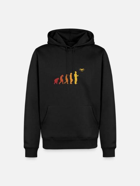 Evolution Drohne Drohnenpilot Evolution - Männer Premium Bio Hoodie - Schwarz