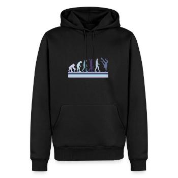 Evolution of Breakdancing B-Boy Dance Breakdance - Männer Premium Bio Hoodie - Schwarz - Vorne - Nico (187cm)