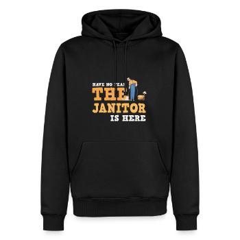 Putzfrau Spruch Reinigungskraft Putzfee - Männer Premium Bio Hoodie - Schwarz - Vorne - Nico (187cm)