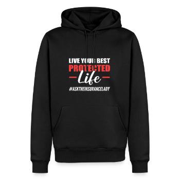 Schutz des Lebens Verkaufsagent Geschenk - Männer Premium Bio Hoodie - Schwarz - Vorne - Nico (187cm)