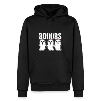 Boooob’s Lactation Consultant Poison - Sweat à capuche Premium bio Homme - noir - Devant - Nico (187cm)