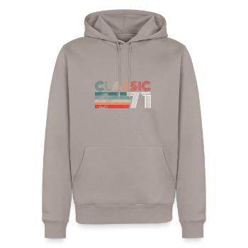 51 Year Old Birthday 2022 Classic 1971 51 Birthday - Männer Premium Bio Hoodie - Taupe - Vorne - Nico (187cm)