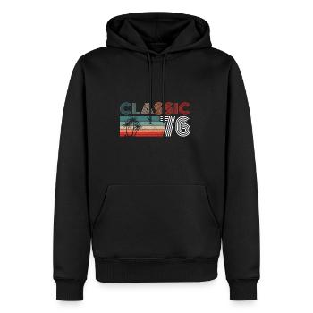 47 Year Old Birthday 2023 Classic 1976 47 Birthday - Männer Premium Bio Hoodie - Schwarz - Vorne - Nico (187cm)
