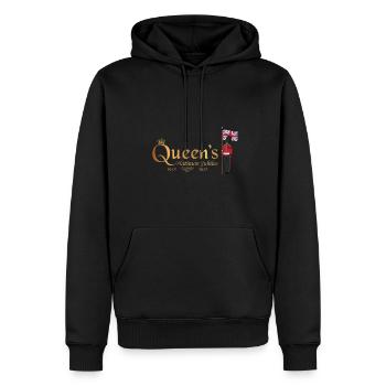 British Queen Monarchy Platinum Jubilee 1952 2022 - Men’s Premium Organic Hoodie - black - Front - Nico (187cm)