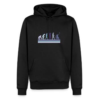 Évolution du tennis en fauteuil roulant Weelchair - Sweat à capuche Premium bio Homme - noir - Devant - Nico (187cm)
