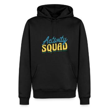 Activity Assistant Squad Team - Männer Premium Bio Hoodie - Schwarz - Vorne - Nico (187cm)