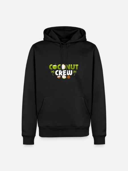 Coconut Palm Coconut Crew - Men’s Premium Organic Hoodie - black