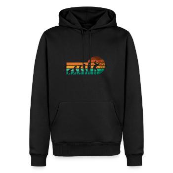 Golf Evolution From Monkey To Men BBall Lovers - Männer Premium Bio Hoodie - Schwarz - Vorne - Nico (187cm)