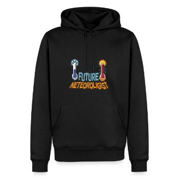 Zukünftiger Meteorologe Meteorologe Student. Gift - Männer Premium Bio Hoodie - Schwarz - Vorne - Nico (187cm)