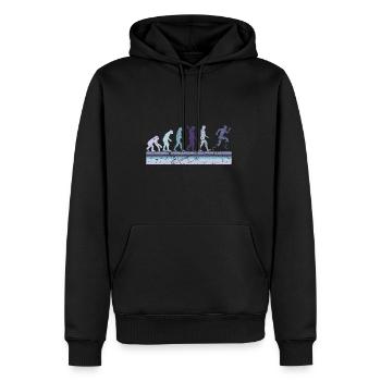 Evolution of Para Running - Männer Premium Bio Hoodie - Schwarz - Vorne - Nico (187cm)