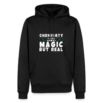 Chemie Lehrer Wissenschaftler Chemieker - Männer Premium Bio Hoodie - Schwarz - Vorne - Nico (187cm)
