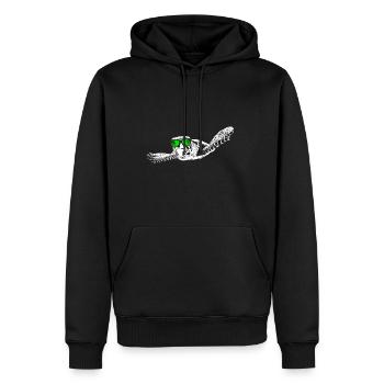 Meeresschildkröte Ozean Naturfans Sonnenbrille Tie - Männer Premium Bio Hoodie - Schwarz - Vorne - Nico (187cm)