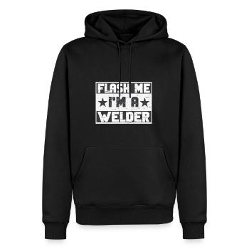 Schweißen Schweißer Spruch Schlosser - Männer Premium Bio Hoodie - Schwarz - Vorne - Nico (187cm)