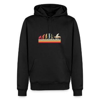 Evolution Physiotherapy Chiropractic - Men’s Premium Organic Hoodie - black - Front - Nico (187cm)