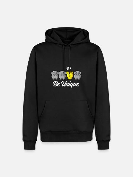 Be unique Exceptional Person. Poison - Men’s Premium Organic Hoodie - black