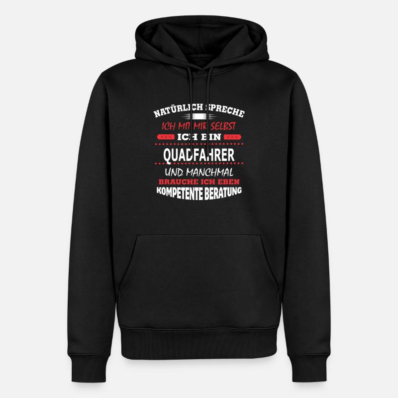 QUADFAHRER - Männer Premium Bio Hoodie - Schwarz