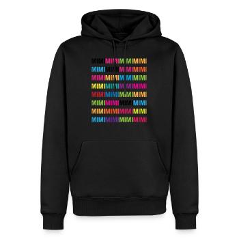 Mimimi - Männer Premium Bio Hoodie - Schwarz - Vorne - Nico (187cm)