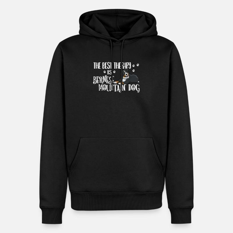 Bouvier bernois - Sweat à capuche Premium bio Homme - noir