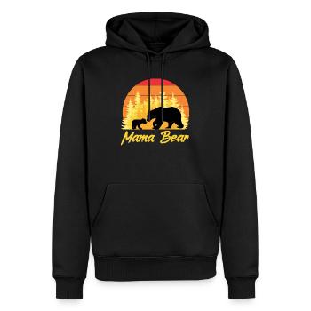 Mama Bear - Men’s Premium Organic Hoodie - black - Front - Nico (187cm)