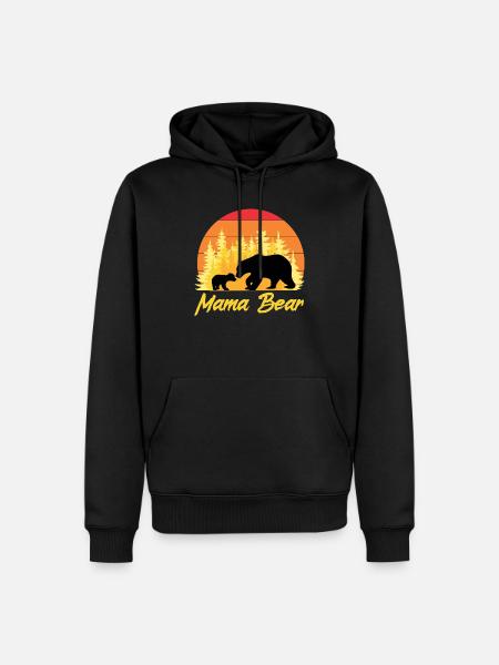 Mama Bear - Men’s Premium Organic Hoodie - black