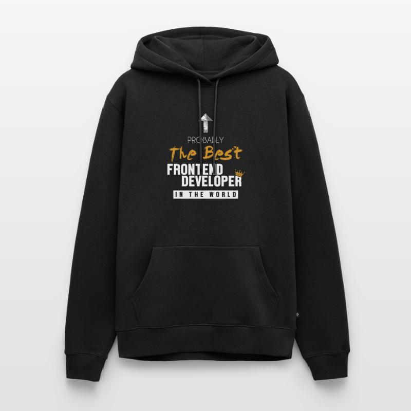 Best Frontend Developer World Engineer Software Men’s Premium Organic Hoodie