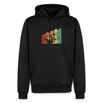 Trader Börse Aktienmarkt Aktieneinsteiger Aktien - Männer Premium Bio Hoodie - Schwarz - Vorne - Nico (187cm)