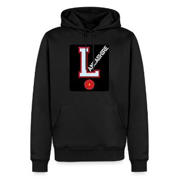 Lancashire - Sweat à capuche Premium bio Homme - noir - Devant - Nico (187cm)
