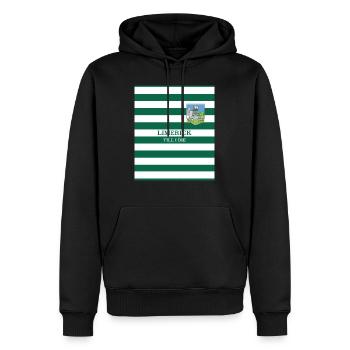 Limerick GAA - Sweat à capuche Premium bio Homme - noir - Devant - Nico (187cm)