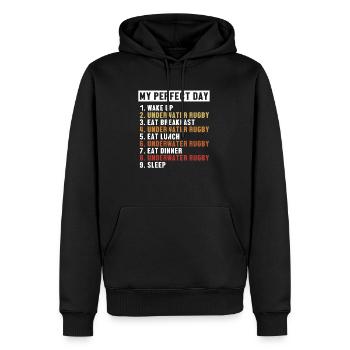 Underwater Rugby Perfect Day Wassersport - Männer Premium Bio Hoodie - Schwarz - Vorne - Nico (187cm)