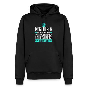 Tierarzt Tierarzthelferin Tierarztpraxis Tiere - Männer Premium Bio Hoodie - Schwarz - Vorne - Nico (187cm)