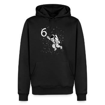 Astronaut 6. Geburtstag Weltraum Jungen 6 Jahre Ra - Männer Premium Bio Hoodie - Schwarz - Vorne - Nico (187cm)