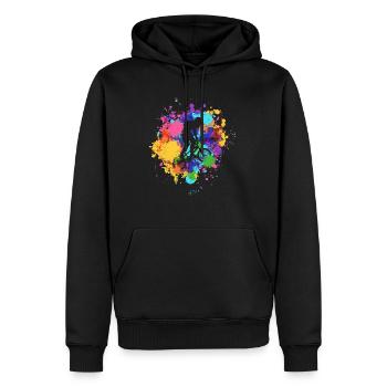 BMX Kleidung Kinder, Erwachsene BMX Geschenk - Männer Premium Bio Hoodie - Schwarz - Vorne - Nico (187cm)
