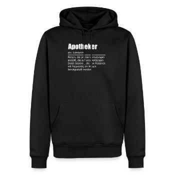 Pharmazeut Pillendreher Apotheke Apotheker - Männer Premium Bio Hoodie - Schwarz - Vorne - Nico (187cm)