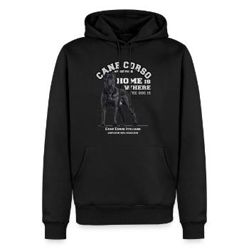 Cane Corso Mein bester Freund - Männer Premium Bio Hoodie - Schwarz - Vorne - Nico (187cm)