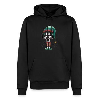 Funny The Dancing Elf Christmas Holiday Costume - Männer Premium Bio Hoodie - Schwarz - Vorne - Nico (187cm)