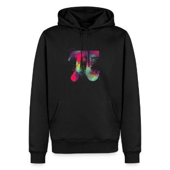 Pi Paint Pi Day Mathematic Mars 14 3 14 Math - Sweat à capuche Premium bio Homme - noir - Devant - Nico (187cm)