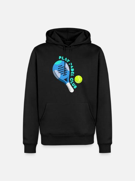 Padel - Gave til padelspiller - Herre Premium økologisk hoodie - sort