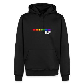 Ally LGBT Pride Month Gay Bi Trans - Männer Premium Bio Hoodie - Schwarz - Vorne - Nico (187cm)