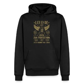 Legende seit 62 Jahren 62. Geburtstag - Männer Premium Bio Hoodie - Schwarz - Vorne - Nico (187cm)
