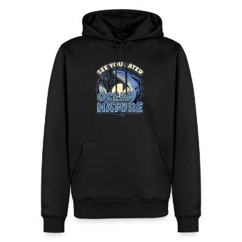 See You Later Ocean Nature Marine Biologist - Männer Premium Bio Hoodie - Schwarz - Vorne - Nico (187cm)
